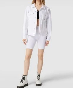 Calvin Klein Jeans Oversized Jeansjacke Aus Baumwolle - Weiß