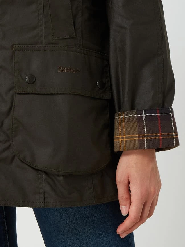 Barbour Jacke Aus Gewachster Baumwolle Modell 'Beadnell Wax' - Olivgrün 3 Barbour Jacke Aus Gewachster Baumwolle Modell 'Beadnell Wax' - Olivgrün – Bild 3