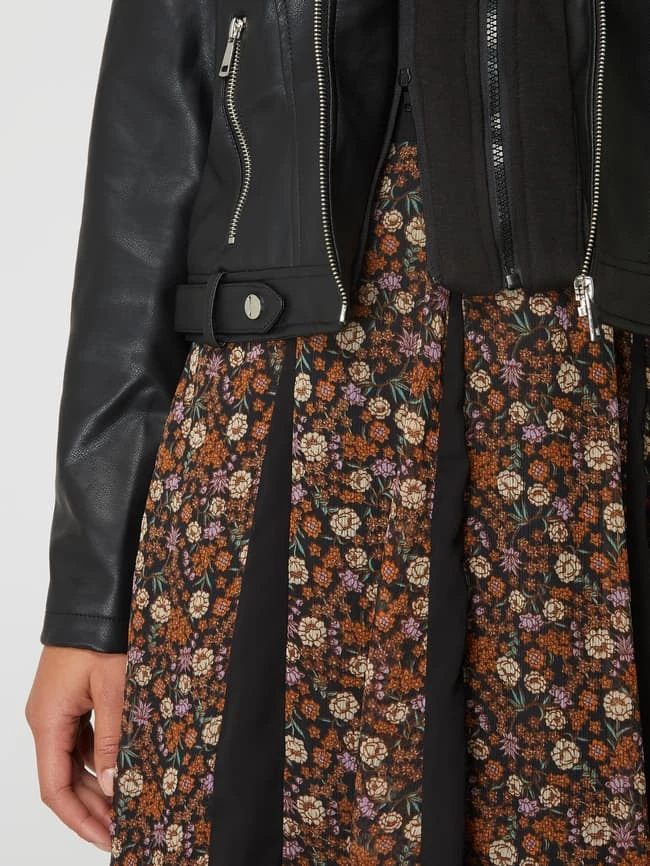 Vero Moda Jacke In Leder-Optik Mit Kapuze Modell 'Cortney' - Schwarz 6 Vero Moda Jacke In Leder-Optik Mit Kapuze Modell 'Cortney' - Schwarz – Bild 6