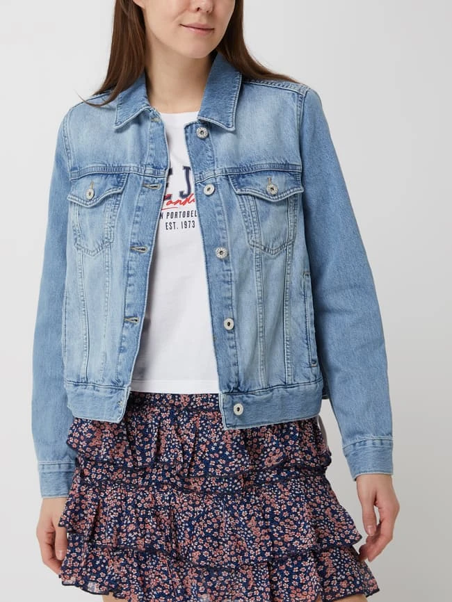 Jake*s Casual Jeansjacke Aus Baumwolle - Jeans 4 Jake*s Casual Jeansjacke Aus Baumwolle - Jeans – Bild 4