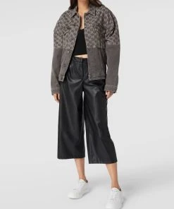 Karl Lagerfeld Jeansjacke Mit Logo-Muster - Hellgrau