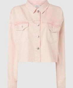 NA-KD Jeansjacke Mit überschnittenen Schultern - Pink