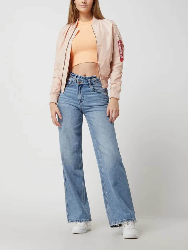 Alpha Industries Bomber Mit Stehkragen - Rosa 1 Alpha Industries Bomber Mit Stehkragen - Rosa