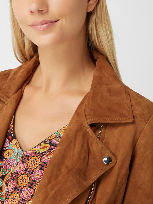 Princess Goes Hollywood Lederjacke Im Biker-Look - Haselnuss Braun 3 Princess Goes Hollywood Lederjacke Im Biker-Look - Haselnuss Braun – Bild 3