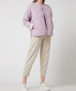 Tom Tailor Denim Bomber Mit Steppnähten - Wattiert - Purple
