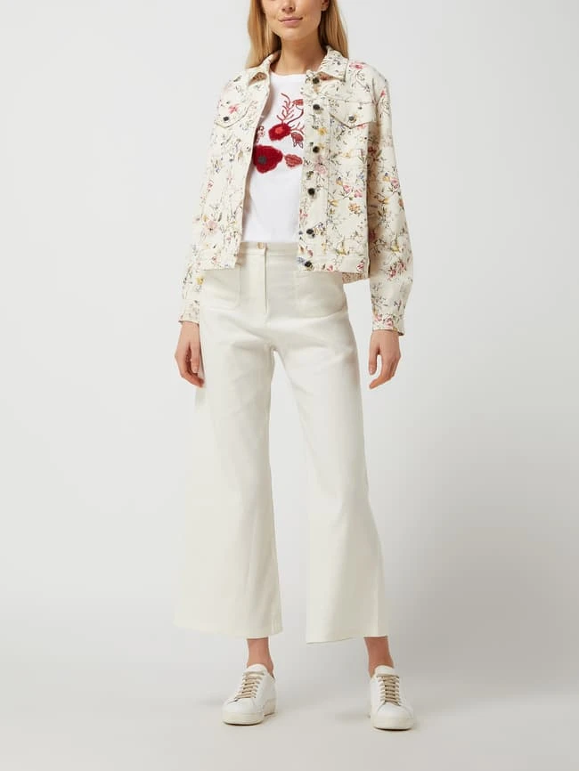 Pennyblack Jeansjacke Mit Floralem Muster Modell 'Fiorente' - Weiß 1 Pennyblack Jeansjacke Mit Floralem Muster Modell 'Fiorente' - Weiß