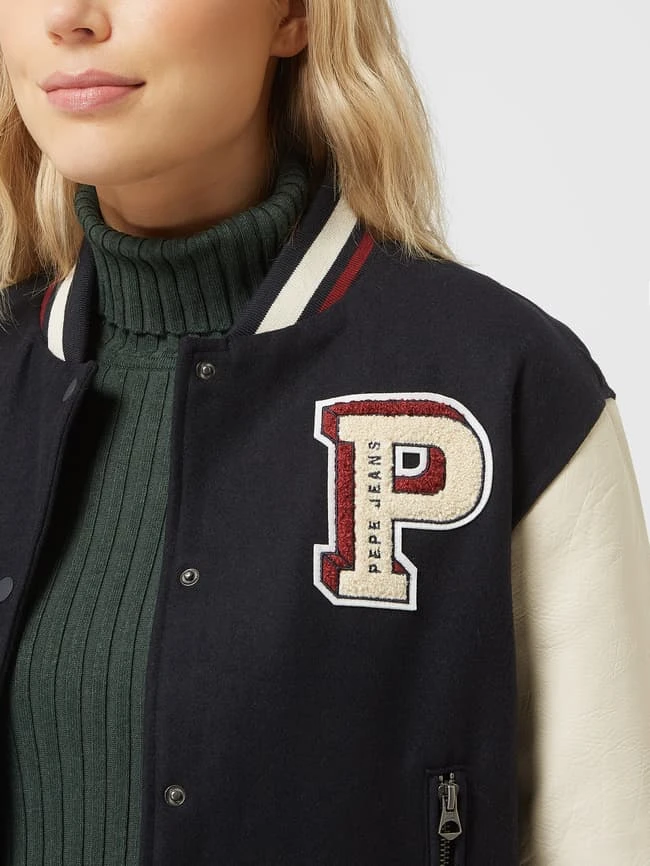 Pepe Jeans College-Jacke Mit Wattierung Modell 'Varja' - Dunkelblau 3 Pepe Jeans College-Jacke Mit Wattierung Modell 'Varja' - Dunkelblau – Bild 3