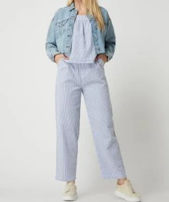 REVIEW Cropped Jeansjacke Aus Baumwolle - Hellblau