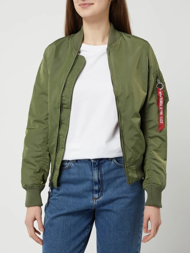 Alpha Industries Bomber Mit Logos - Olivgrün 4 Alpha Industries Bomber Mit Logos - Olivgrün – Bild 4