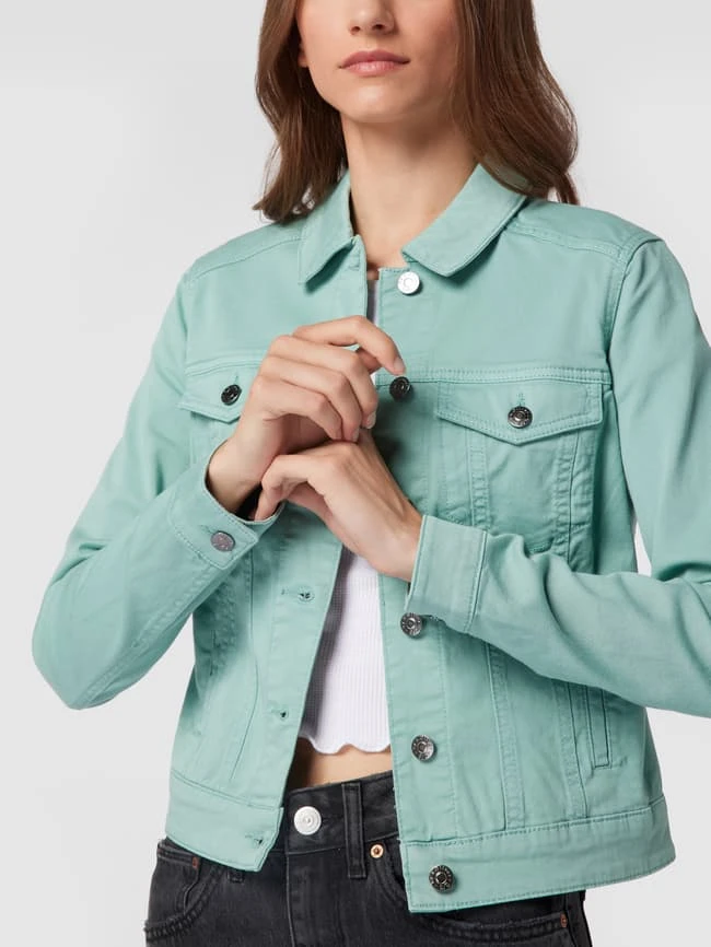 Q/S Designed By Jeansjacke Mit Stretch-Anteil - Petrol 3 Q/S Designed By Jeansjacke Mit Stretch-Anteil - Petrol – Bild 3