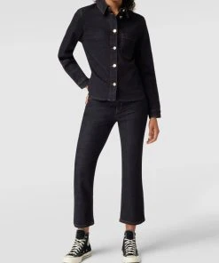 Comma Casual Identity Jeansjacke Mit Brusttasche - Dunkelblau