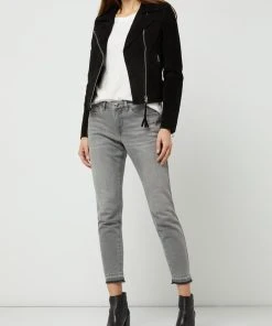 Goosecraft Lederjacke Im Biker-Look Modell 'Jupiter' - Schwarz