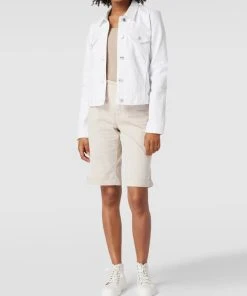 Mango Jeansjacke Mit Pattentaschen - Weiß