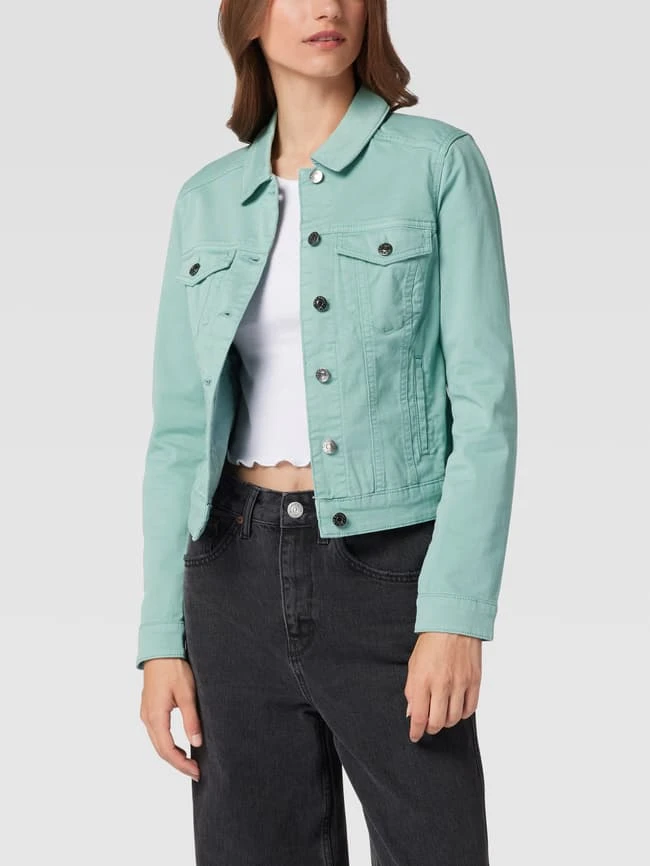 Q/S Designed By Jeansjacke Mit Stretch-Anteil - Petrol 4 Q/S Designed By Jeansjacke Mit Stretch-Anteil - Petrol – Bild 4