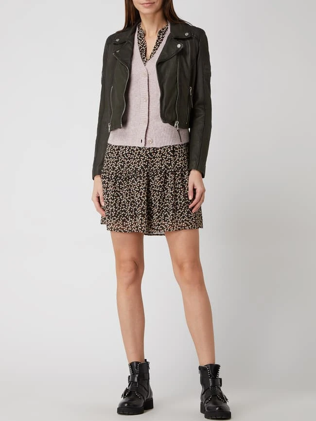 Gipsy Slim Fit Lederjacke Im Biker-Look Modell 'Shalin' - Olivgrün 1 Gipsy Slim Fit Lederjacke Im Biker-Look Modell 'Shalin' - Olivgrün