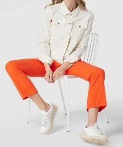 HUGO Jeansjacke Mit Brand-Detail Modell 'Alex' - Weiß