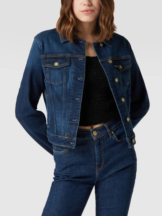 Guess Jeansjacke Mit Stretch-Anteil - Dunkelblau 4 Guess Jeansjacke Mit Stretch-Anteil - Dunkelblau – Bild 4