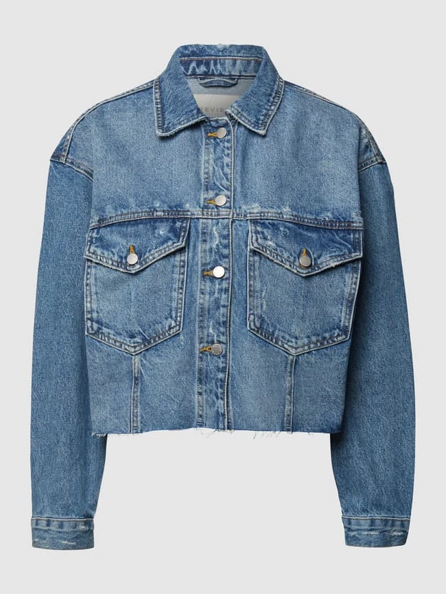 REVIEW Jeansjacke Im Used-Look - Blau 2 REVIEW Jeansjacke Im Used-Look - Blau – Bild 2