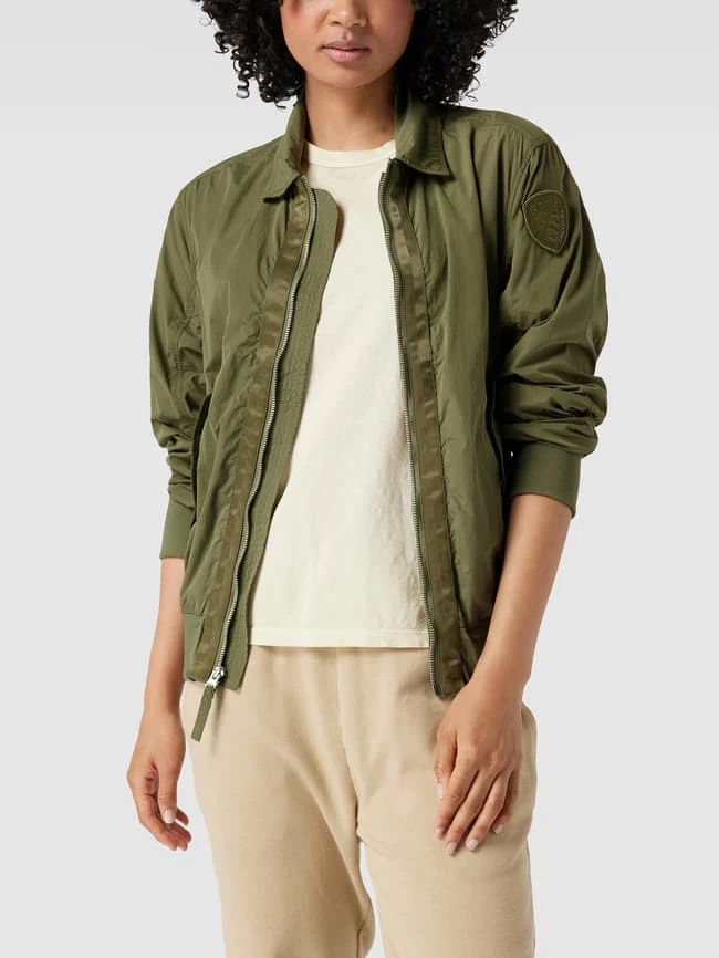 Blauer Usa Blouson Mit Label-Patch - Dunkelgrün 4 Blauer Usa Blouson Mit Label-Patch - Dunkelgrün – Bild 4