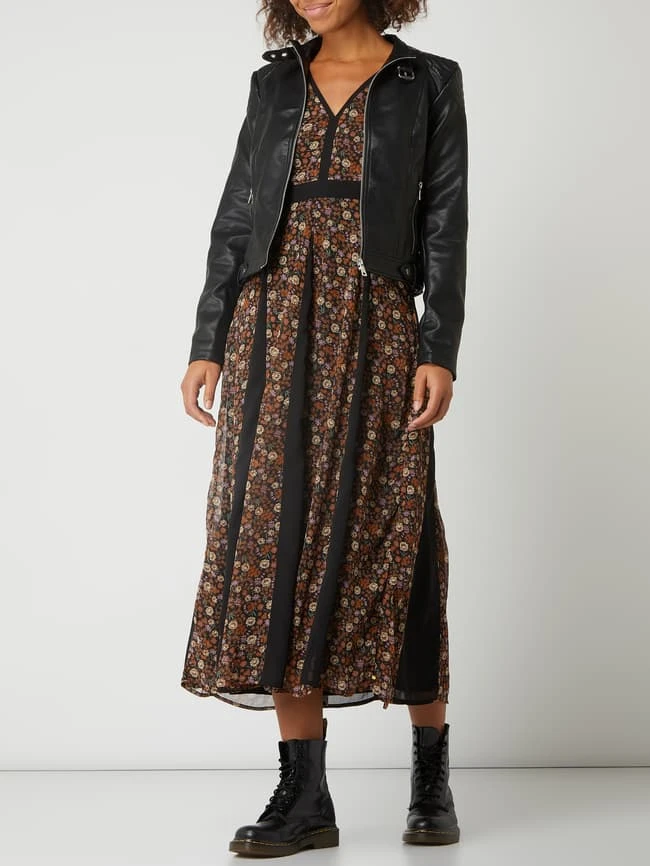 Vero Moda Jacke In Leder-Optik Mit Kapuze Modell 'Cortney' - Schwarz 3 Vero Moda Jacke In Leder-Optik Mit Kapuze Modell 'Cortney' - Schwarz – Bild 3