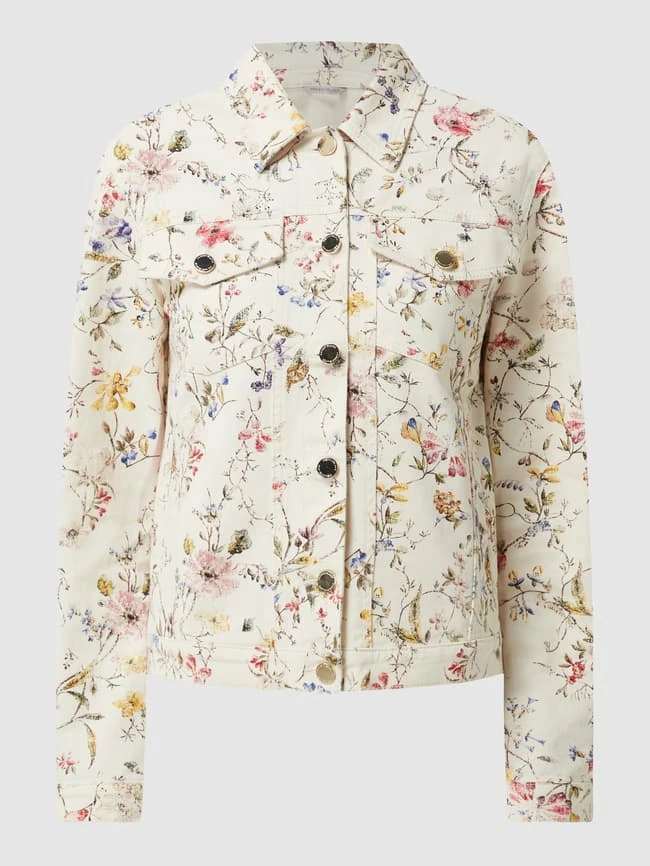 Pennyblack Jeansjacke Mit Floralem Muster Modell 'Fiorente' - Weiß 2 Pennyblack Jeansjacke Mit Floralem Muster Modell 'Fiorente' - Weiß – Bild 2