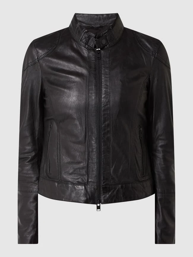 Freaky Nation Lederjacke Im Biker-Look Modell 'Yufa' - Schwarz 2 Freaky Nation Lederjacke Im Biker-Look Modell 'Yufa' - Schwarz – Bild 2