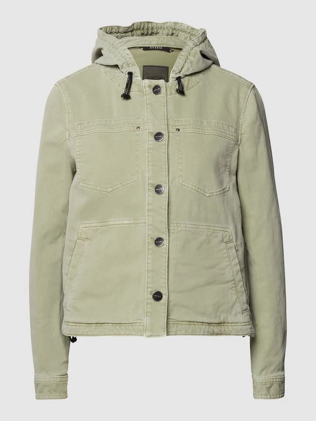 Marc Cain Jeansjacke Mit Kapuze - Khaki 2 Marc Cain Jeansjacke Mit Kapuze - Khaki – Bild 2
