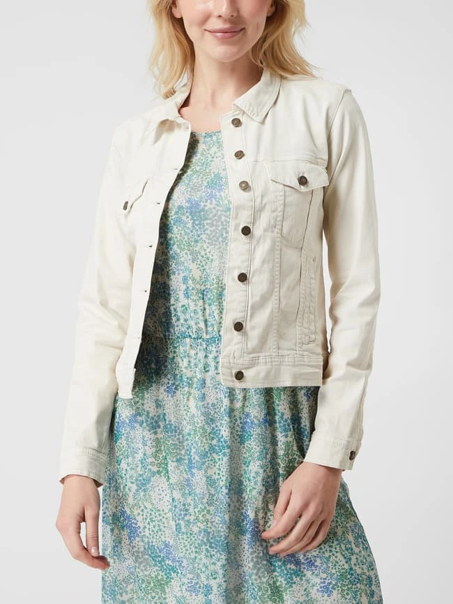 Fransa Jeansjacke Mit Stretch-Anteil Modell 'Will' - Offwhite 4 Fransa Jeansjacke Mit Stretch-Anteil Modell 'Will' - Offwhite – Bild 4