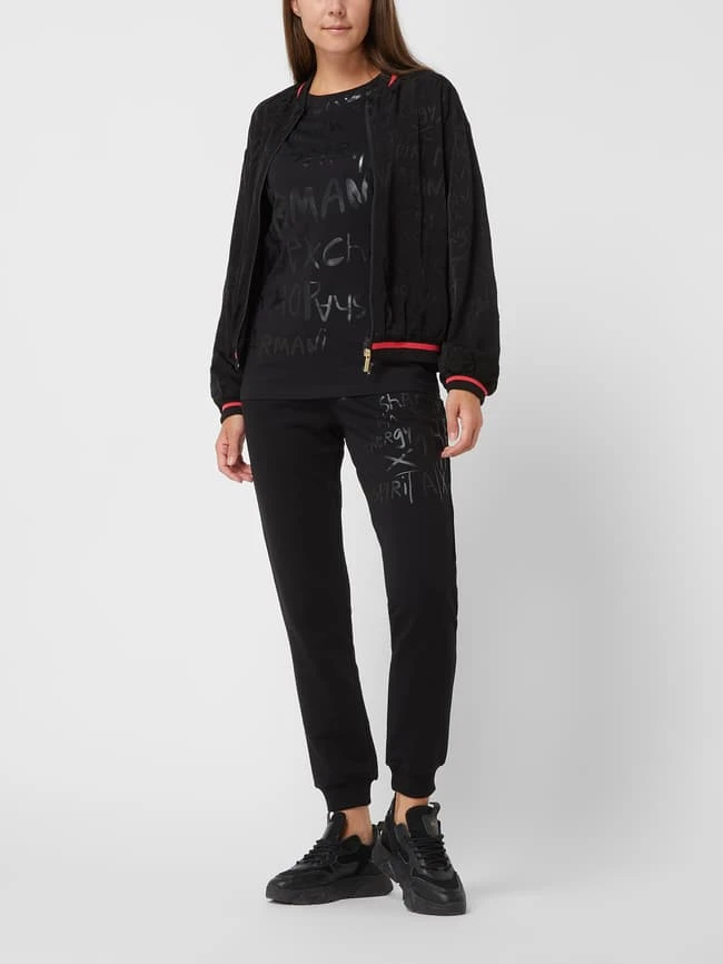 ARMANI EXCHANGE Blouson Aus Viskose - Schwarz 1 ARMANI EXCHANGE Blouson Aus Viskose - Schwarz