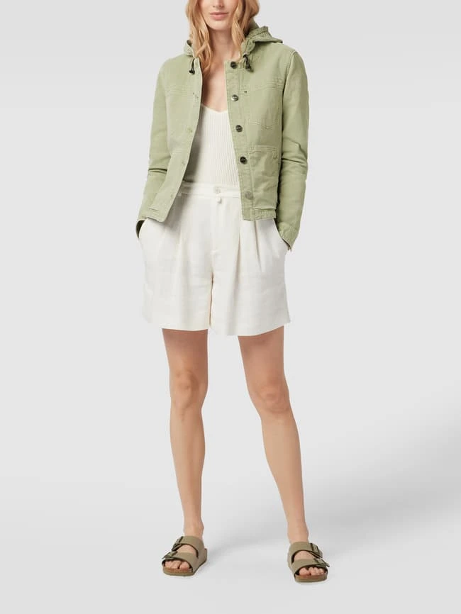 Marc Cain Jeansjacke Mit Kapuze - Khaki 1 Marc Cain Jeansjacke Mit Kapuze - Khaki