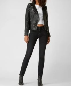 Freaky Nation Lederjacke Im Biker-Look Modell 'Princess' - Schwarz