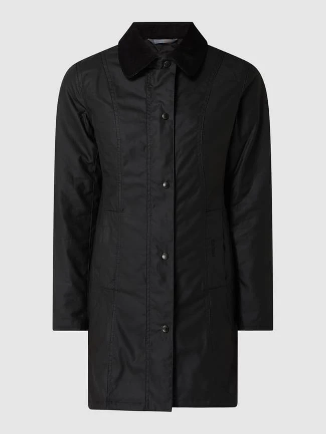 Barbour Jacke Aus Gewachster Baumwolle Modell 'Belsay' - Schwarz 2 Barbour Jacke Aus Gewachster Baumwolle Modell 'Belsay' - Schwarz – Bild 2