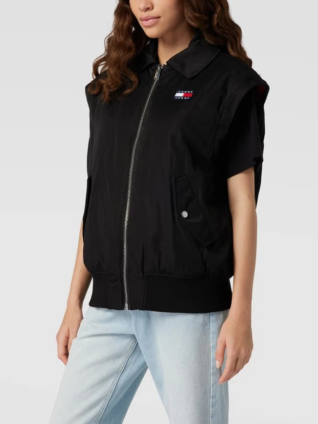 Tommy Jeans Bomberjacke Mit Label-Patch Modell 'SLEEVE BOMBER' - Schwarz 6 Tommy Jeans Bomberjacke Mit Label-Patch Modell 'SLEEVE BOMBER' - Schwarz – Bild 6