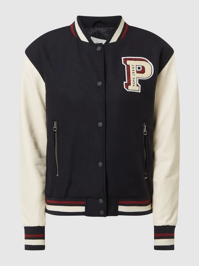 Pepe Jeans College-Jacke Mit Wattierung Modell 'Varja' - Dunkelblau 2 Pepe Jeans College-Jacke Mit Wattierung Modell 'Varja' - Dunkelblau – Bild 2
