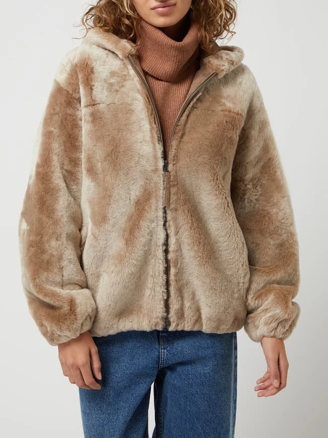 WUNDERFELL Lederblouson Aus Lammshearling Modell 'Fame' - Haselnuss Braun 4 WUNDERFELL Lederblouson Aus Lammshearling Modell 'Fame' - Haselnuss Braun – Bild 4