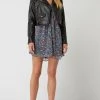 Pepe Jeans Bikerjacke In Leder-Optik Modell 'Gwen' - Schwarz