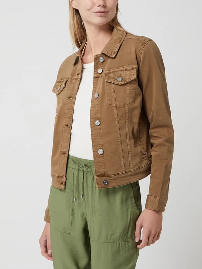 S.Oliver RED LABEL Jeansjacke Mit Viskose-Anteil - Khaki 4 S.Oliver RED LABEL Jeansjacke Mit Viskose-Anteil - Khaki – Bild 4