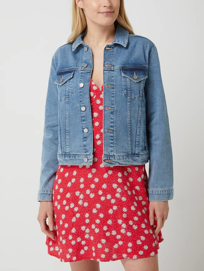 Armedangels Jeansjacke Aus Bio-Baumwollmischung Modell 'Velitaa' - Blau 4 Armedangels Jeansjacke Aus Bio-Baumwollmischung Modell 'Velitaa' - Blau – Bild 4