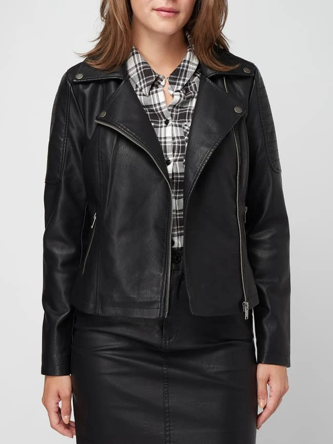 Noisy May Jacke Im Biker-Look - Schwarz 4 Noisy May Jacke Im Biker-Look - Schwarz – Bild 4