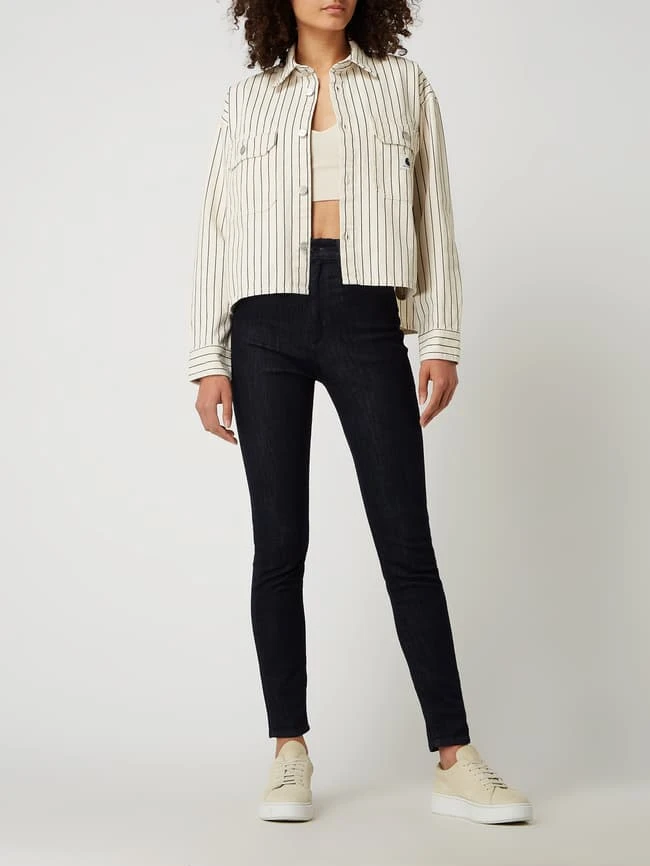 Carhartt Work In Progress Jeansjacke Mit Streifenmuster - Weiß 1 Carhartt Work In Progress Jeansjacke Mit Streifenmuster - Weiß