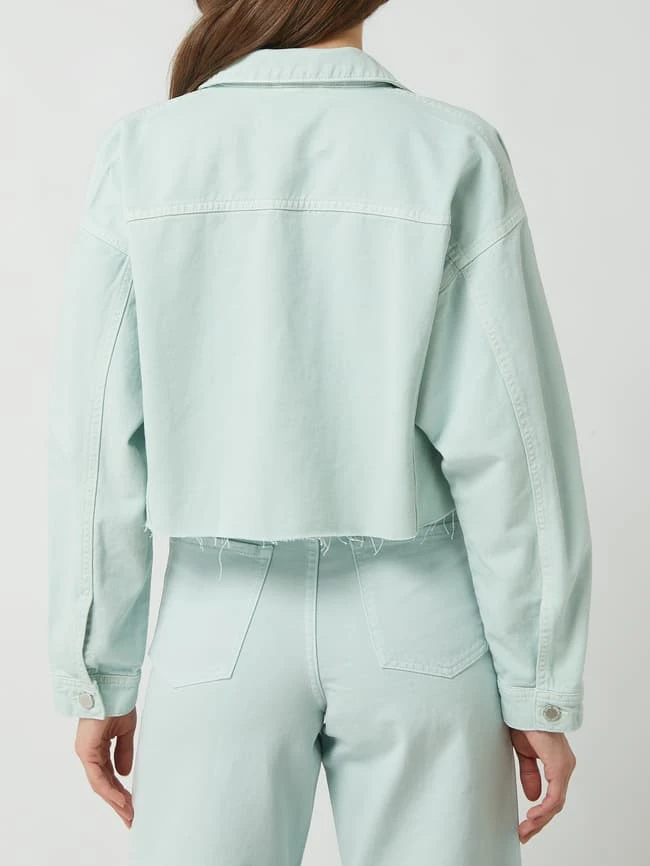REVIEW Cropped Jeansjacke Mit Pattentaschen - Mint 5 REVIEW Cropped Jeansjacke Mit Pattentaschen - Mint – Bild 5