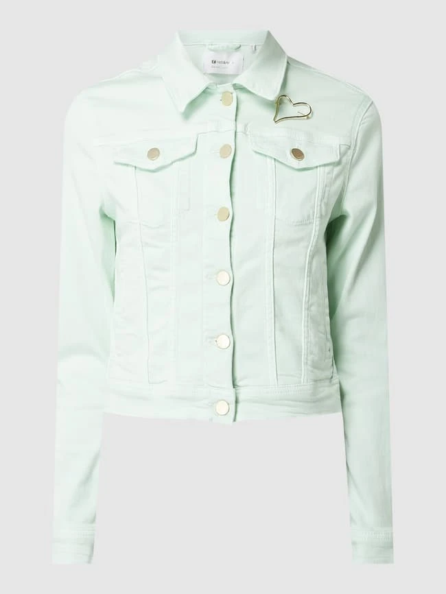 Rich & Royal Jeansjacke Mit Stretch-Anteil - Mint 2 Rich & Royal Jeansjacke Mit Stretch-Anteil - Mint – Bild 2