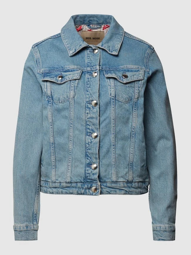 MOS MOSH Jeansjacke Mit Stretch-Anteil - Bleu 2 MOS MOSH Jeansjacke Mit Stretch-Anteil - Bleu – Bild 2