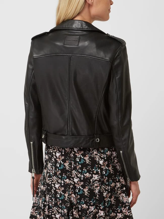 YOUNG POETS SOCIETY Lederjacke Im Biker-Look Modell 'Emma' - Schwarz 5 YOUNG POETS SOCIETY Lederjacke Im Biker-Look Modell 'Emma' - Schwarz – Bild 5