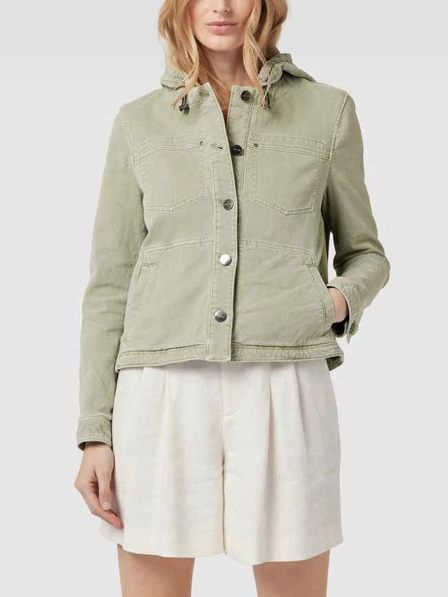 Marc Cain Jeansjacke Mit Kapuze - Khaki 4 Marc Cain Jeansjacke Mit Kapuze - Khaki – Bild 4