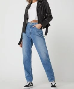 Gipsy Slim Fit Lederjacke Mit Nieten Modell 'Zarlia' - Schwarz