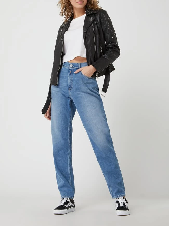 Gipsy Slim Fit Lederjacke Mit Nieten Modell 'Zarlia' - Schwarz 1 Gipsy Slim Fit Lederjacke Mit Nieten Modell 'Zarlia' - Schwarz