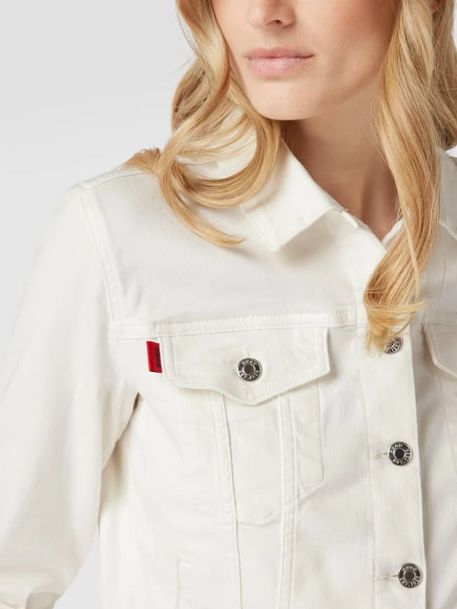 HUGO Jeansjacke Mit Brand-Detail Modell 'Alex' - Weiß 3 HUGO Jeansjacke Mit Brand-Detail Modell 'Alex' - Weiß – Bild 3