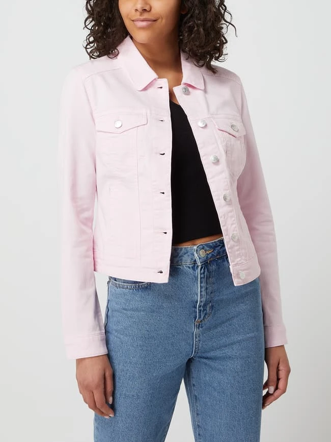 Q/S Designed By Jeansjacke Mit Stretch-Anteil - Rosé 4 Q/S Designed By Jeansjacke Mit Stretch-Anteil - Rosé – Bild 4