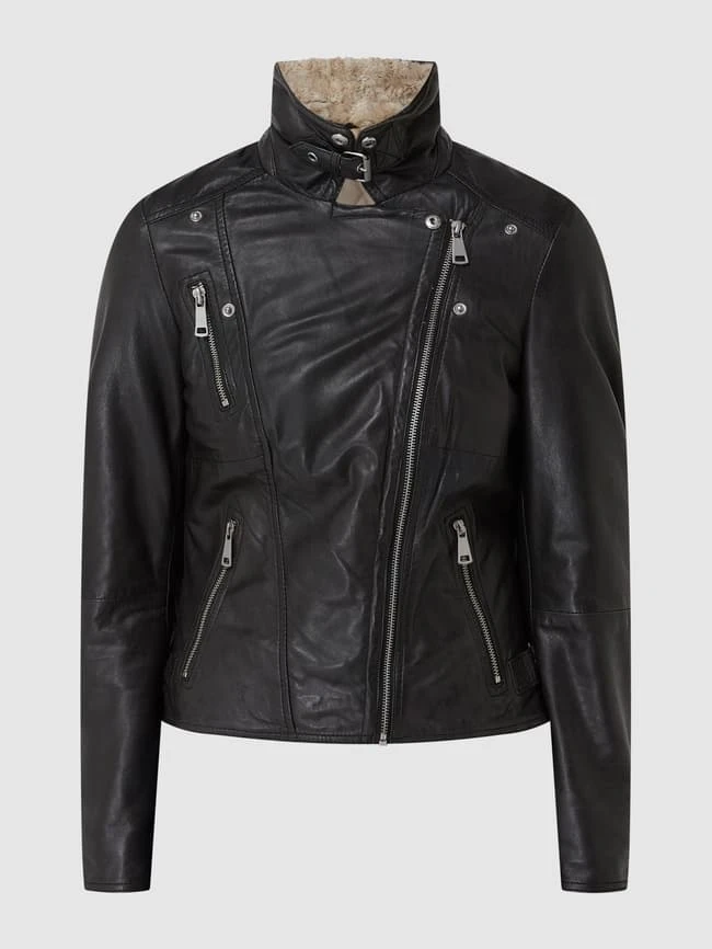 Freaky Nation Lederjacke Im Biker-Look Modell 'Winter Biker Princess' - Schwarz 2 Freaky Nation Lederjacke Im Biker-Look Modell 'Winter Biker Princess' - Schwarz – Bild 2